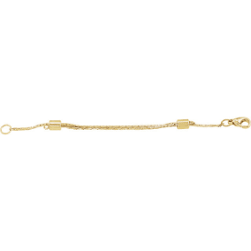 14K Yellow Gold Filled Adjustable Chain Extender, 3"