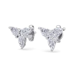 SuperJeweler 5 Point Tiny Diamond Stud Earrings