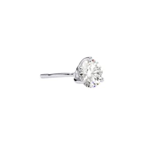 1/2 Carat Moissanite Martini Single Stud Earring In 14K White Gold 