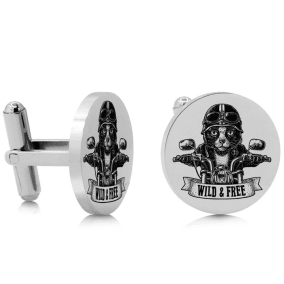 Octavius Wild & Free Cufflinks, Silver
