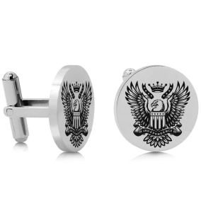 Octavius Bald Eagle Cufflinks, Silver