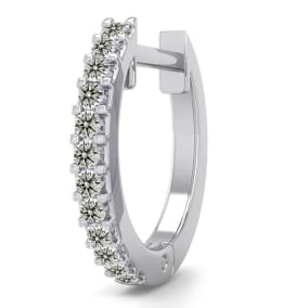 Diamond on sale hoop men