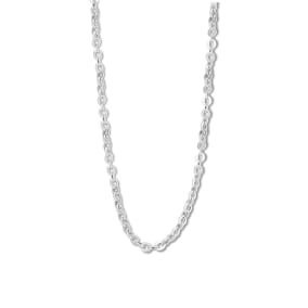 925 Sterling Silver Forzentina 3mm Chain Necklace, 18 Inches