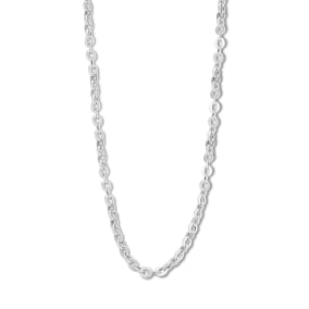 925 Sterling Silver Forzentina 4mm Chain Necklace, 20 Inches