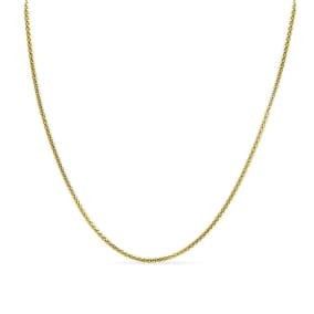 14 Karat Yellow Gold Over Sterling Silver 4.9mm Popcorn Chain Necklace, 18 Inches