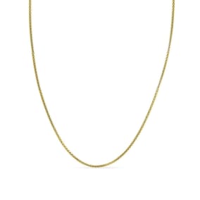 14 Karat Yellow Gold Over Sterling Silver 3.5mm Popcorn Chain Necklace, 18 Inches