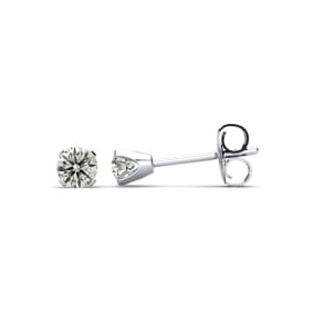 Nearly 1/4ct Diamond Stud Earrings White Gold.  Cute Small Diamond Earrings!