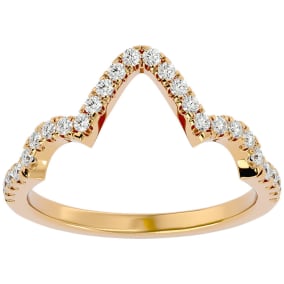 1/4 Carat Diamond Wedding Band In 14 Karat Yellow Gold