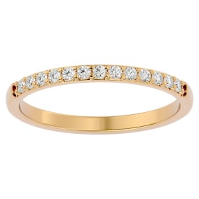 1/4 Carat Diamond Wedding Band In 14 Karat Yellow Gold