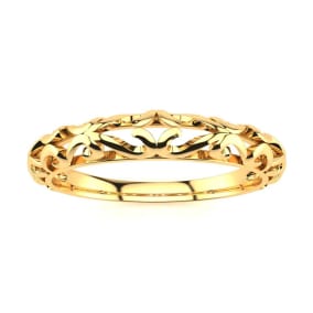 Matching Vintage Engagement Wedding Band In 14 Karat Yellow Gold