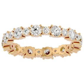 Eternity Ring Size 6.5 1 1/2 Carat Natural Diamond Eternity Ring In 14 Karat Yellow Gold