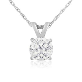 2/3ct 14k White Gold Natural Diamond Pendant