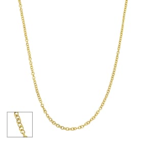 14 Karat Yellow Gold 1.5mm Cable Chain, 18 Inches