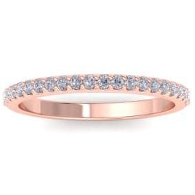 1/3 Carat Diamond Band In 14 Karat Rose Gold