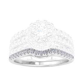 1/5 Carat Diamond Wedding Band In 14 Karat White Gold