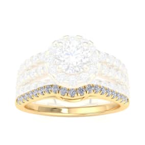 1/5 Carat Diamond Wedding Band In 14 Karat Yellow Gold