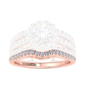 1/5 Carat Diamond Wedding Band In 14 Karat Rose Gold