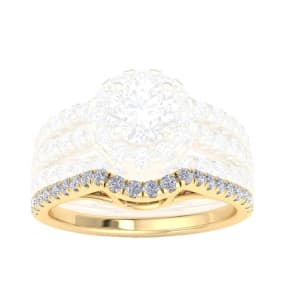 1/4 Carat Diamond Wedding Band In 14 Karat Yellow Gold