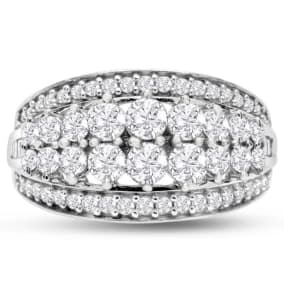 1 Carat Diamond Band In White Gold. Very Limited Stock Of This Beautiful Band That Everyone Loves!