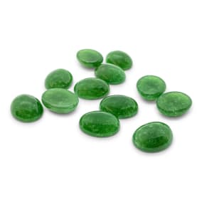 Previously Owned Oval Green Quartz Set, 29 Carats (10x8mm)
