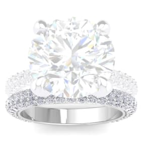 1 1/4 Carat Matching Diamond Band In 14 Karat White Gold
