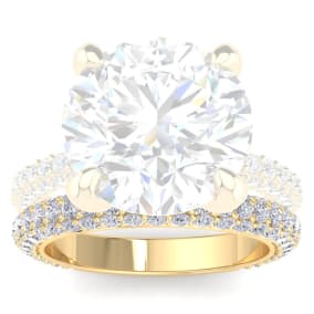 1 1/4 Carat Matching Diamond Band In 14 Karat Yellow Gold