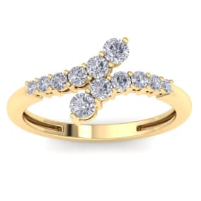 Stunning 1/2ct Journey Diamond Band in 14K Yellow Gold