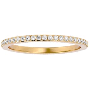 Choose from Your Exact Rings Size Of Yellow Gold Thumb Rings With 1/4 Carats Of Diamonds From SuperJeweler