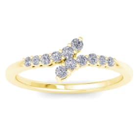 Stunning 1/4ct Journey Diamond Band in 14K Yellow Gold