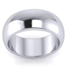 SuperJeweler Is #1 For Thumb Rings. Popular 14K White Gold 8MM Unisex Thumb Ring In Sizes 6 to 13 With Free Engraving