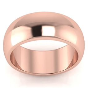 SuperJeweler Is #1 For Thumb Rings. Popular 14K Rose Gold 8MM Unisex Thumb Ring In Sizes 6 to 13 With Free Engraving