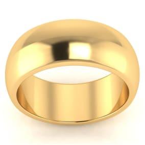 SuperJeweler Is #1 For Thumb Rings. Popular 14K Yellow Gold 8MM Unisex Thumb Ring In Sizes 6 to 13 With Free Engraving
