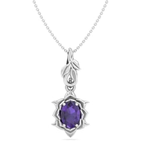 Amethyst Necklace: 3/4 Carat Amethyst Necklace