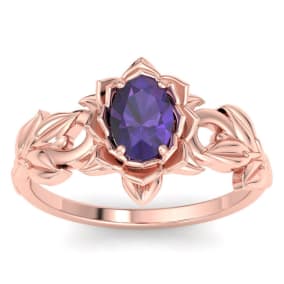 Amethyst Ring: 3/4 Carat Amethyst Ring