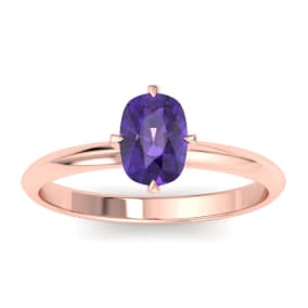 Amethyst Ring: 1 Carat Amethyst Ring