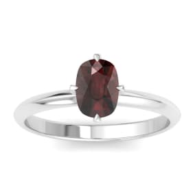 Garnet Ring: 1 Carat Garnet Ring