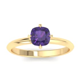 Amethyst Ring: 1 Carat Amethyst Ring