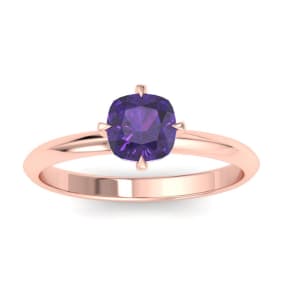 Amethyst Ring: 1 Carat Amethyst Ring