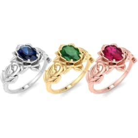 Sapphire Ring: 1 Carat Sapphire Ring