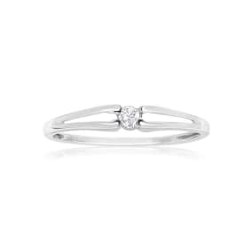 .07ct Diamond Promise Ring in Sterling Silver