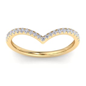 Retrograde Birthstones™ 1/3 Carat Diamond Band 14K Yellow Gold
