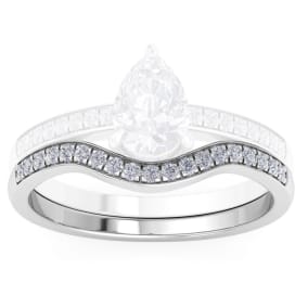 Retrograde Birthstones™ 1/5 Carat Diamond Band 14K White Gold