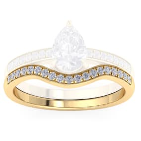 Retrograde Birthstones™ 1/5 Carat Diamond Band 14K Yellow Gold