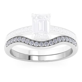Retrograde Birthstones™ 1/5 Carat Diamond Band 14K White Gold