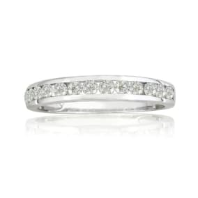 1/4 Carat Diamond Wedding Band In White Gold