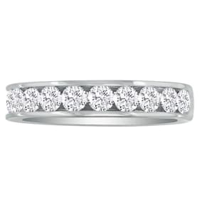 1 Carat Diamond Wedding Band In Platinum