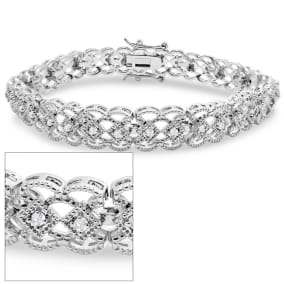 Exclusive Closeout: New 1/2 Carat Diamond Wave Bracelet, 7 Inches