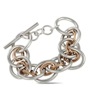 CALVIN KLEIN - "Forward" Pink PVD Stainless Steel Bracelet, 6 Inches