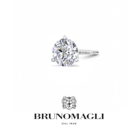 Bruno Magli Mens 1 Carat Lab Grown Diamond Martini Stud Earring In Sterling Silver