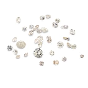 Estate Jewelry 2 Carats White and Champagne Diamonds